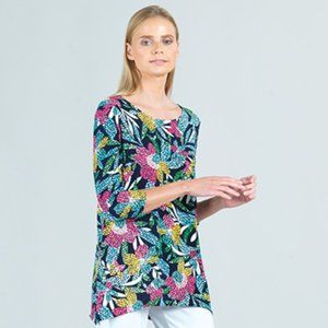 NWT Clara Sunwoo Garden Print Tunic Top